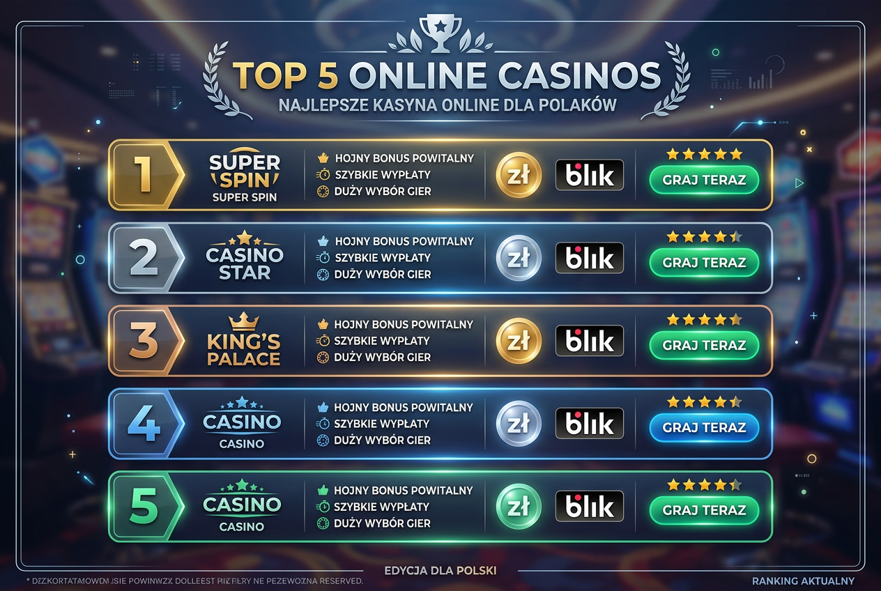 Ranking kasyn z niskim depozytem blik